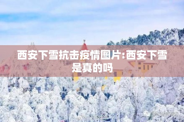 西安下雪抗击疫情图片:西安下雪是真的吗