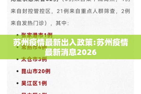 苏州疫情最新出入政策:苏州疫情最新消息2026 苏州疫情最新出入政策:苏州疫情最新消息2026