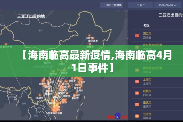 【海南临高最新疫情,海南临高4月1日事件】 【海南临高最新疫情,海南临高4月1日事件】