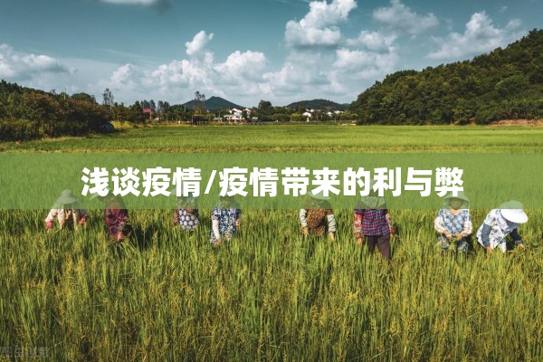 浅谈疫情/疫情带来的利与弊 浅谈疫情/疫情带来的利与弊