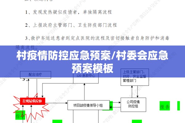 村疫情防控应急预案/村委会应急预案模板