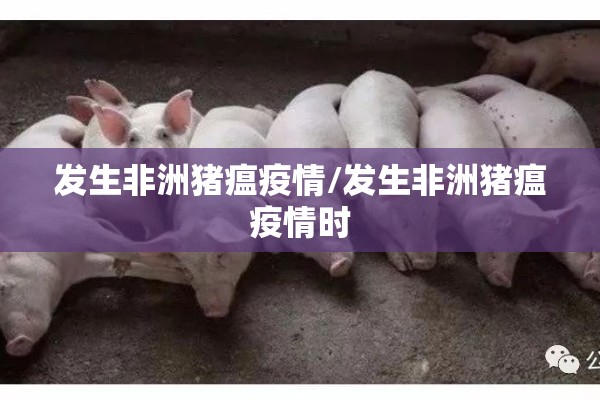 发生非洲猪瘟疫情/发生非洲猪瘟疫情时