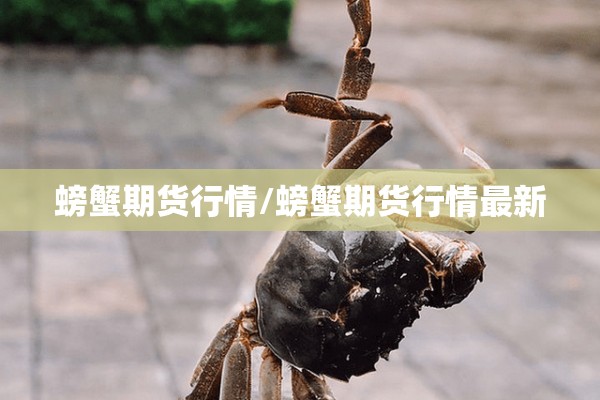 螃蟹期货行情/螃蟹期货行情最新