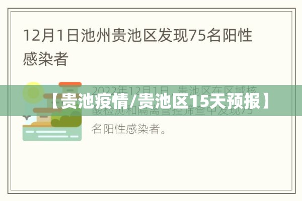 【贵池疫情/贵池区15天预报】