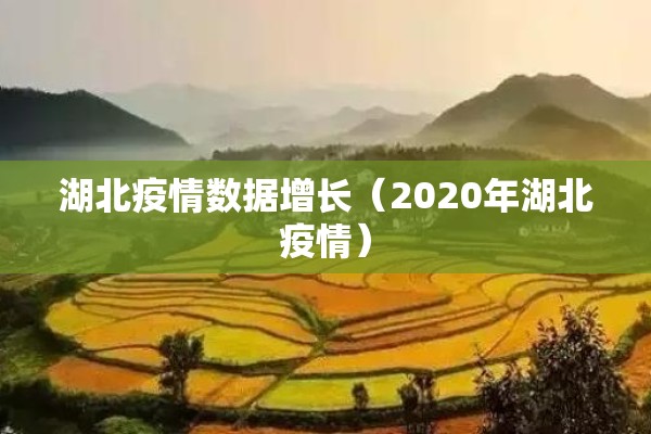湖北疫情数据增长（2020年湖北疫情）
