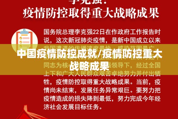 中国疫情防控成就/疫情防控重大战略成果
