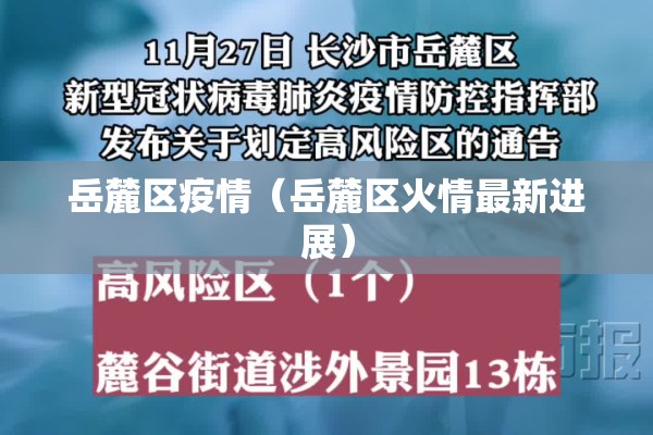 岳麓区疫情（岳麓区火情最新进展）
