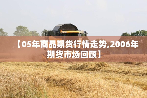 【05年商品期货行情走势,2006年期货市场回顾】