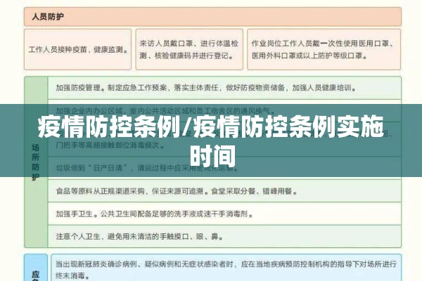 疫情防控条例/疫情防控条例实施时间 疫情防控条例/疫情防控条例实施时间