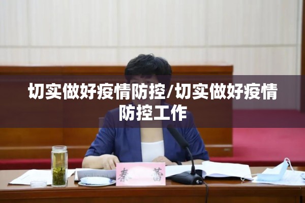 切实做好疫情防控/切实做好疫情防控工作 切实做好疫情防控/切实做好疫情防控工作