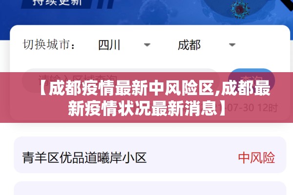 【成都疫情最新中风险区,成都最新疫情状况最新消息】 【成都疫情最新中风险区,成都最新疫情状况最新消息】