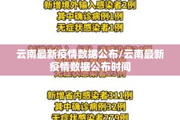 云南最新疫情数据公布/云南最新疫情数据公布时间 云南最新疫情数据公布/云南最新疫情数据公布时间