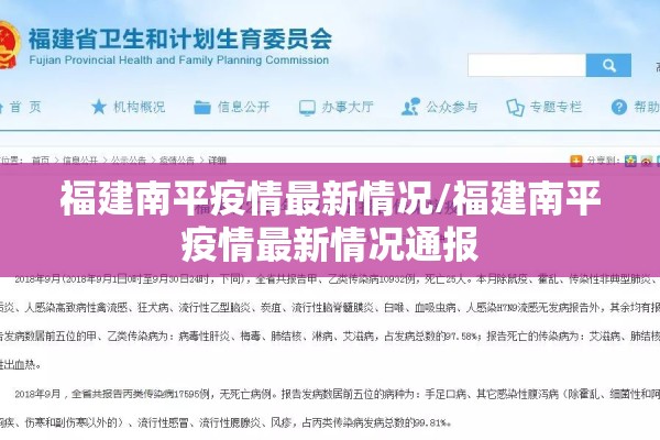 福建南平疫情最新情况/福建南平疫情最新情况通报
