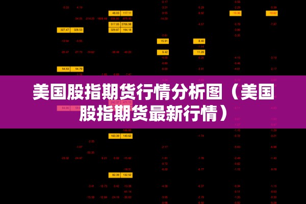 美国股指期货行情分析图(美国股指期货最新行情) 美国股指期货行情分析图(美国股指期货最新行情)