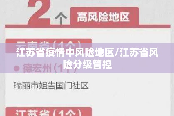 江苏省疫情中风险地区/江苏省风险分级管控
