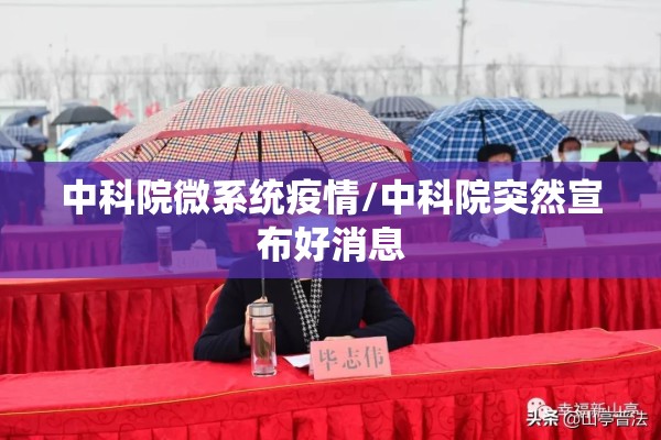 中科院微系统疫情/中科院突然宣布好消息 中科院微系统疫情/中科院突然宣布好消息