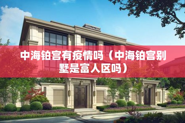 中海铂宫有疫情吗(中海铂宫别墅是富人区吗) 中海铂宫有疫情吗(中海铂宫别墅是富人区吗)