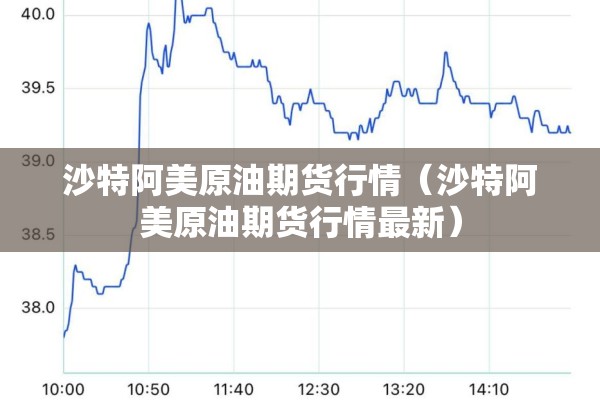 沙特阿美原油期货行情（沙特阿美原油期货行情最新）