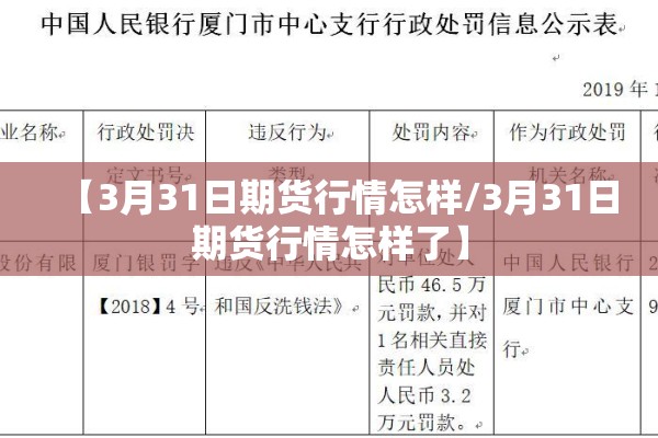 【3月31日期货行情怎样/3月31日期货行情怎样了】