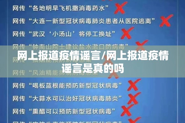网上报道疫情谣言/网上报道疫情谣言是真的吗