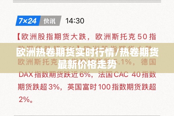 欧洲热卷期货实时行情/热卷期货最新价格走势